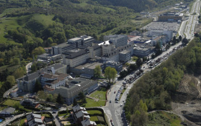 Desmontaje cubiertas de amianto hospital Donosti